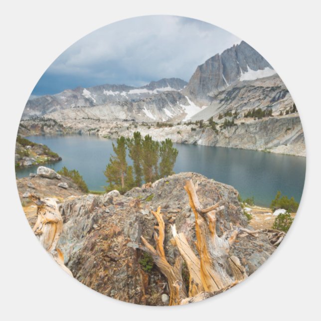 USA, California, Inyo National Forest. Classic Round Sticker (Front)