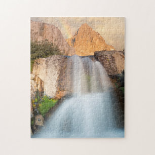 USA, California, Inyo National Forest. Waterfall Jigsaw Puzzle