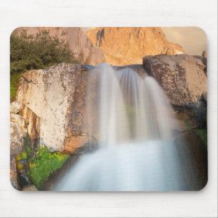 USA, California, Inyo National Forest. Waterfall Mouse Pad