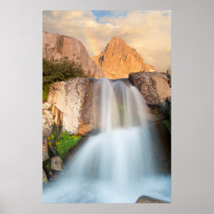 USA, California, Inyo National Forest. Waterfall Poster