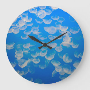 USA, California. Jellyfish In The Monterey Bay Large Clock