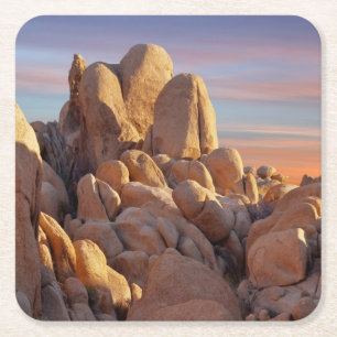 USA, California, Joshua Tree National Park Square Paper Coaster