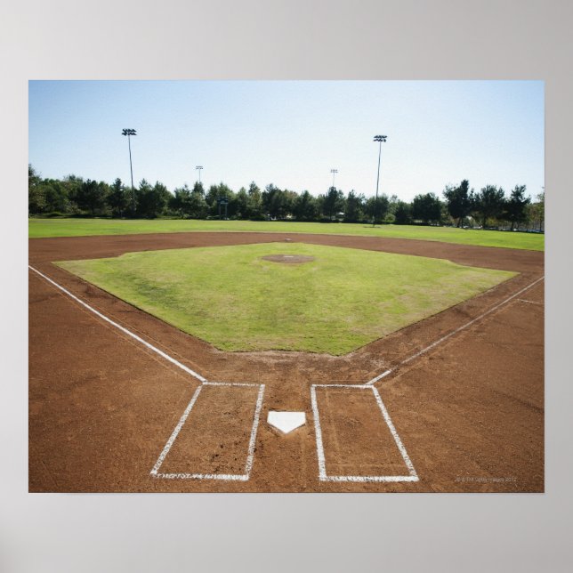 USA, California, Ladera Ranch, baseball diamond Poster (Front)