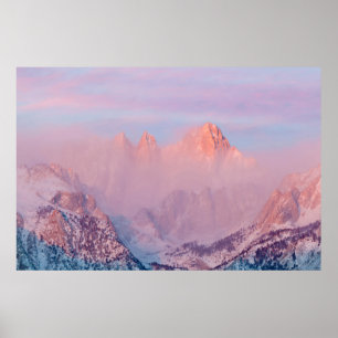 USA, California, Lone Pine. Sunrise Poster