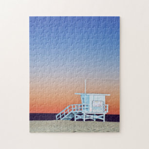USA, California, Los Angeles, Santa Monica Beach Jigsaw Puzzle