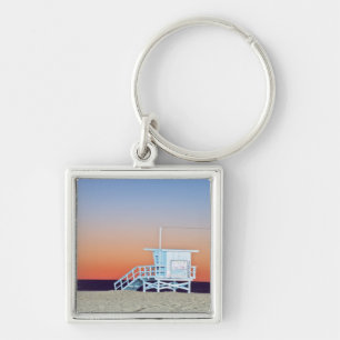 USA, California, Los Angeles, Santa Monica Beach Key Ring