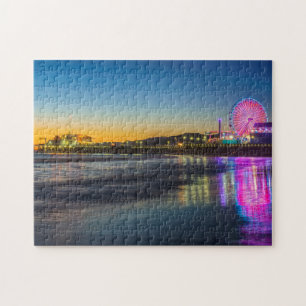 USA, California, Los Angeles, Santa Monica Pier Jigsaw Puzzle