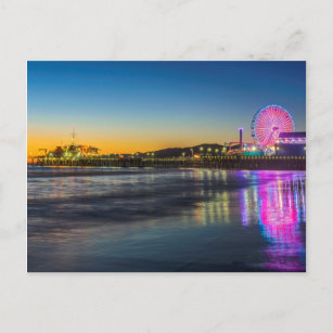 USA, California, Los Angeles, Santa Monica Pier Postcard