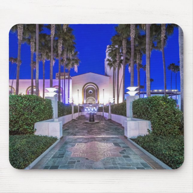 USA, California, Los Angeles, Union Station Mouse Pad (Front)