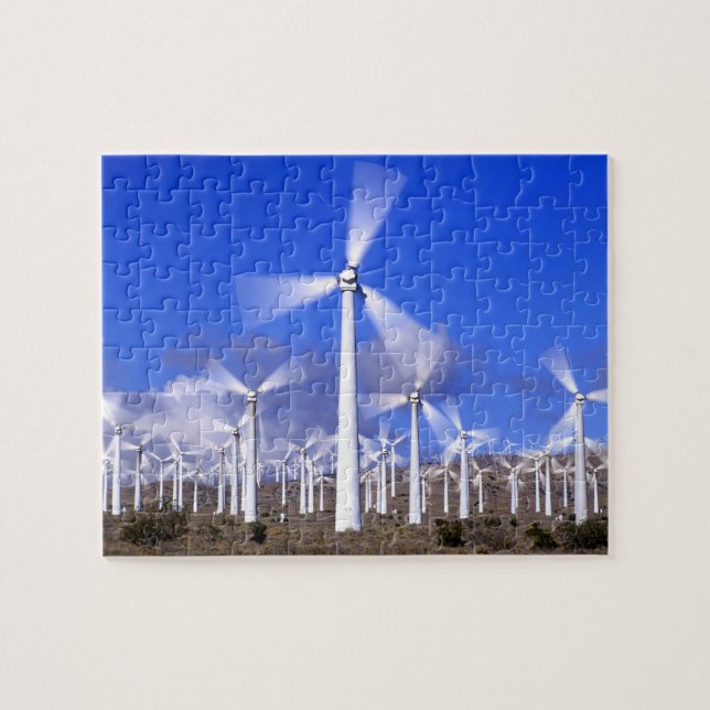 USA, California, Mojave. View of a wind turbine Jigsaw Puzzle (Horizontal)