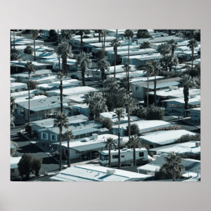 USA, California, Palm Springs. Trailer Park on Poster