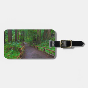 USA, California. Path Among Redwoods Luggage Tag