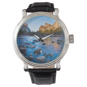 USA, California. Rocky Reflections In Merced Watch