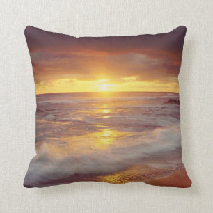USA, California, San Diego. Sunset Cliffs beach Cushion