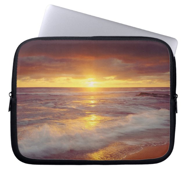 USA, California, San Diego. Sunset Cliffs beach Laptop Sleeve (Front)
