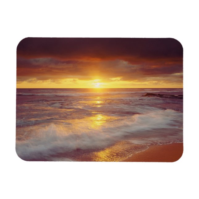 USA, California, San Diego. Sunset Cliffs beach Magnet (Horizontal)