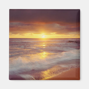 USA, California, San Diego. Sunset Cliffs beach Magnet