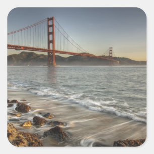 USA, California, San Francisco. A scenic view Square Sticker