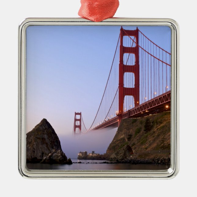USA, California, San Francisco. Golden Gate 3 Metal Ornament (Front)