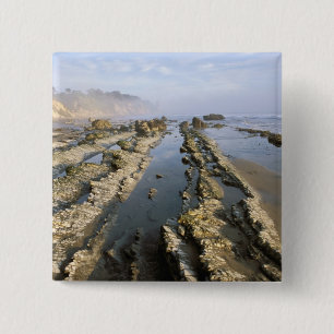 USA, California, Santa Barbara, Henry's Beach. 15 Cm Square Badge