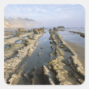 USA, California, Santa Barbara, Henry's Beach. Square Sticker