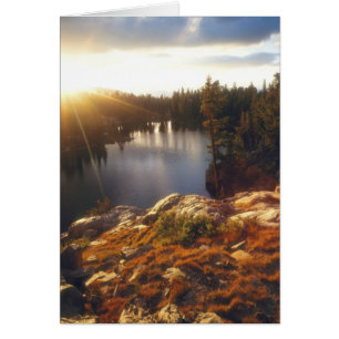 USA, California, Sierra Nevada Mountains. Sunset