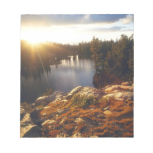 USA, California, Sierra Nevada Mountains. Sunset Notepad