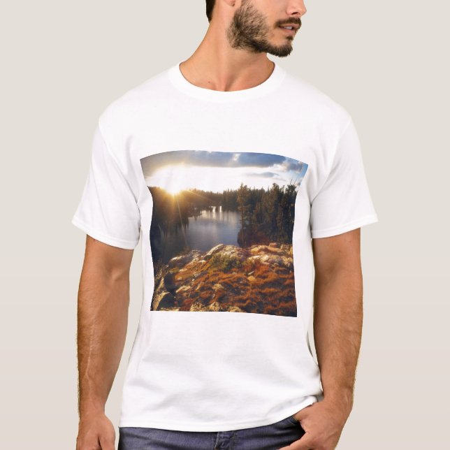 USA, California, Sierra Nevada Mountains. Sunset T-Shirt (Front)