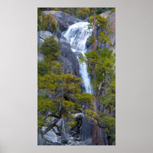 USA, California. Small Waterfall In Yosemite Poster