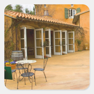 USA, California, Sonoma Valley, Patio at Viansa Square Sticker