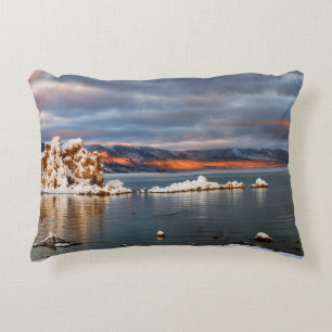 USA, California, Sunrise at Mono Lake Decorative Cushion