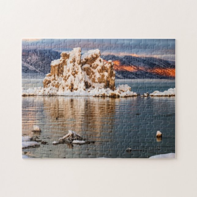 USA, California, Sunrise at Mono Lake Jigsaw Puzzle (Horizontal)