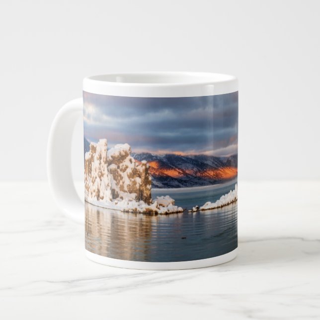 USA, California, Sunrise at Mono Lake Large Coffee Mug (Front Left)