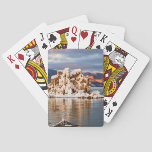 USA, California, Sunrise at Mono Lake Playing Cards