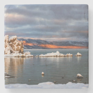 USA, California, Sunrise at Mono Lake Stone Coaster
