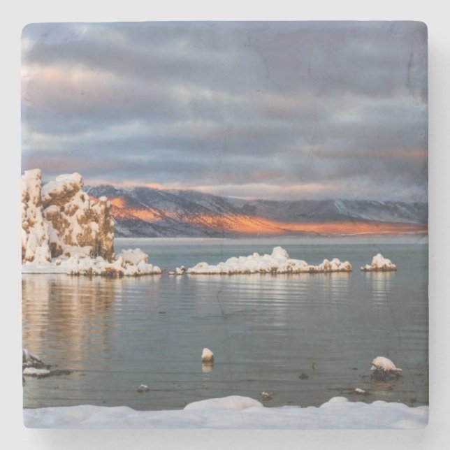 USA, California, Sunrise at Mono Lake Stone Coaster (Front)