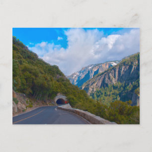 USA, California. Tunnel On The Road To Yosemite Postcard