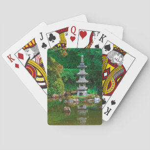 USA, California. View Of A Pond Playing Cards
