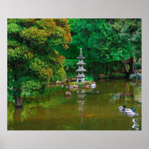 USA, California. View Of A Pond Poster