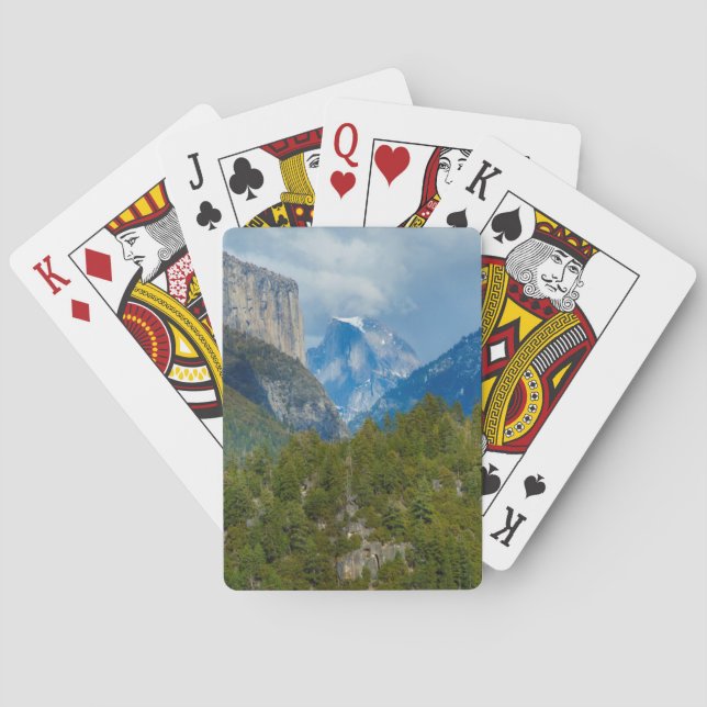 USA, California. View Of Half Dome In Yosemite Playing Cards (Back)