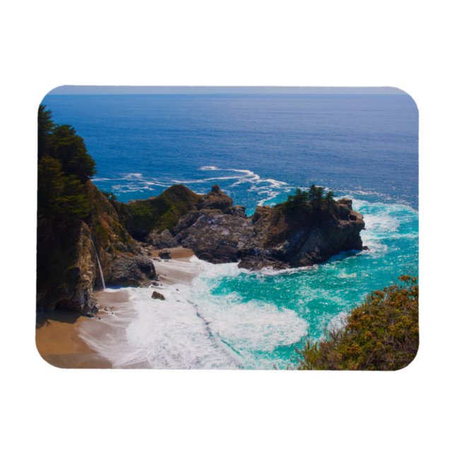 USA, California. View Of Mcway Falls Magnet (Horizontal)