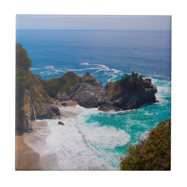 USA, California. View Of Mcway Falls Tile (Front)