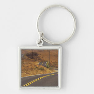 USA, California. Winding country road. Credit Key Ring