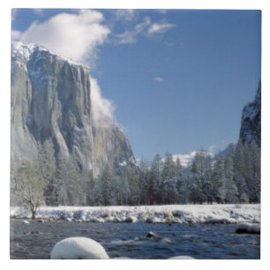 USA, California, Yosemite NP. The Merced River, Ceramic Tile