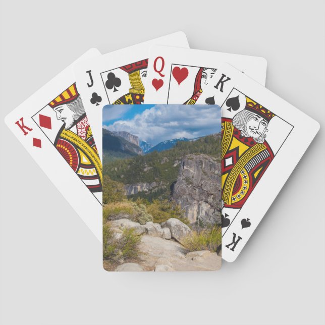 USA, California. Yosemite Valley Vista 2 Playing Cards (Back)