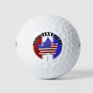 USA Canada Golf Gift Custom US Canada Golf Balls