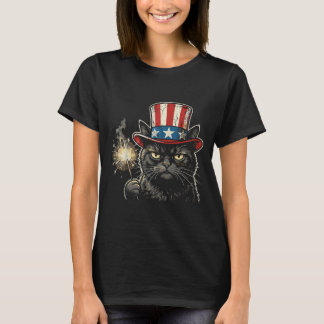 USA Cat 4th of July Men Women Kids Funny Patriotic T-Shirt