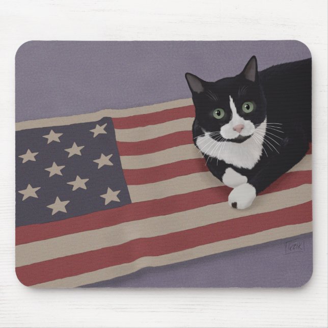 USA Cat  Mouse Pad (Front)