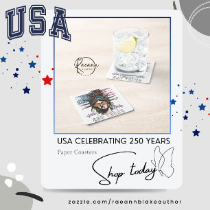 USA Celebrating 250 Years Paper Coaster