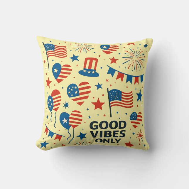 USA Celebration Pattern Cushion (Front)